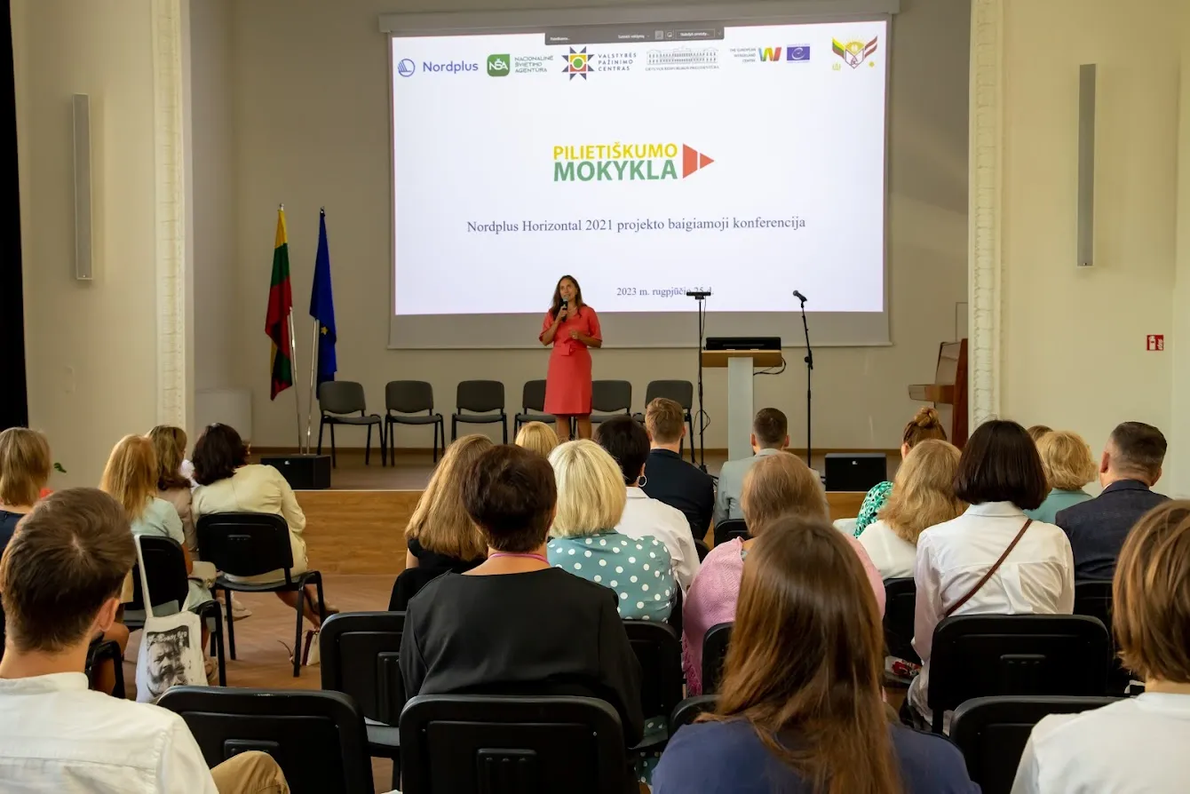 Baigiamojoje projekto konferencijoje atverta mokymosi svetainė Pilietiskumomokykla.lt